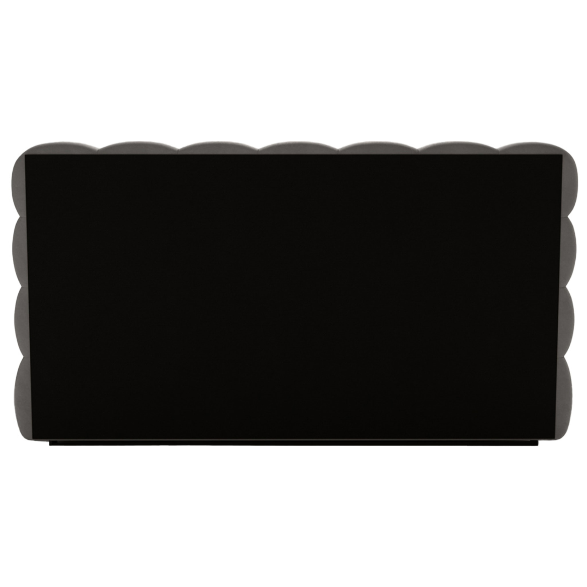 Darling - lit coffre - 180x200 cm - sommier inclus - en velours - Gris