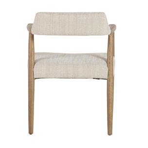 Silla Madera Fresno Beige 59x57x74 Cm