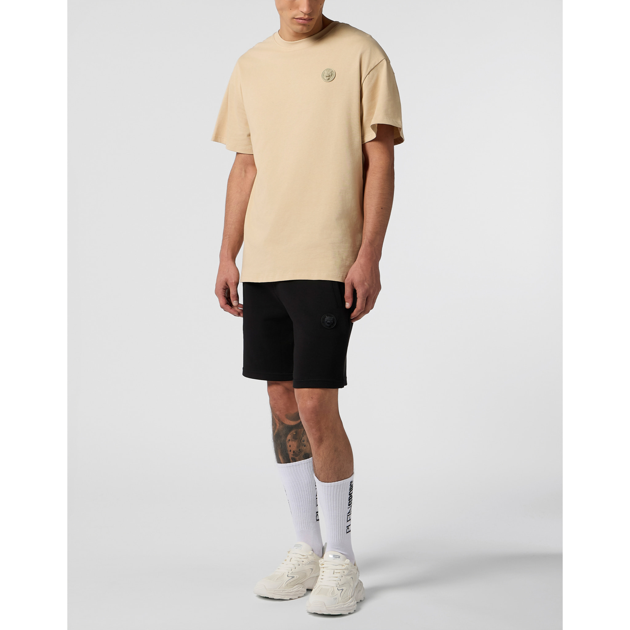 PLEIN SPORT Fleece Shorts 3D Tiger