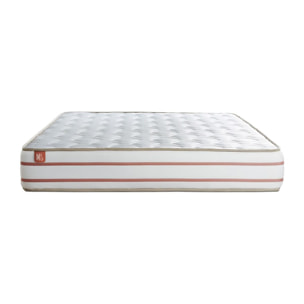 Matelas Mémoire de forme - Confort très ferme et accueil tonique - 24 d'épaisseur, 3 zones de confort - Réduction des points de pression - 2 places