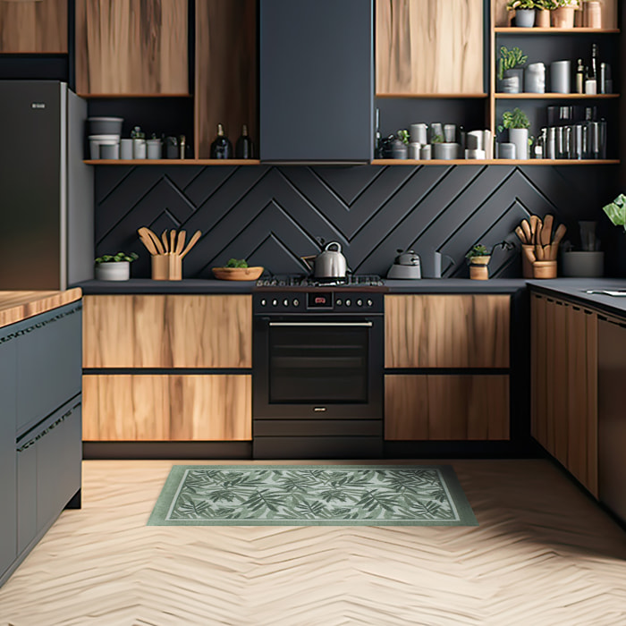 TAPPETO DA CUCINA BAMBOO PRUGNA 57X140 CM