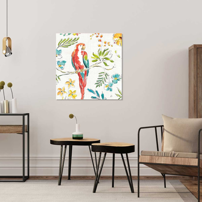 Tableau hibiscus, orchidée et cie Toile imprimée