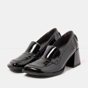 Zapatos con tacón 1705 NAPPA SHINNY BLACK/ VERONA color Black