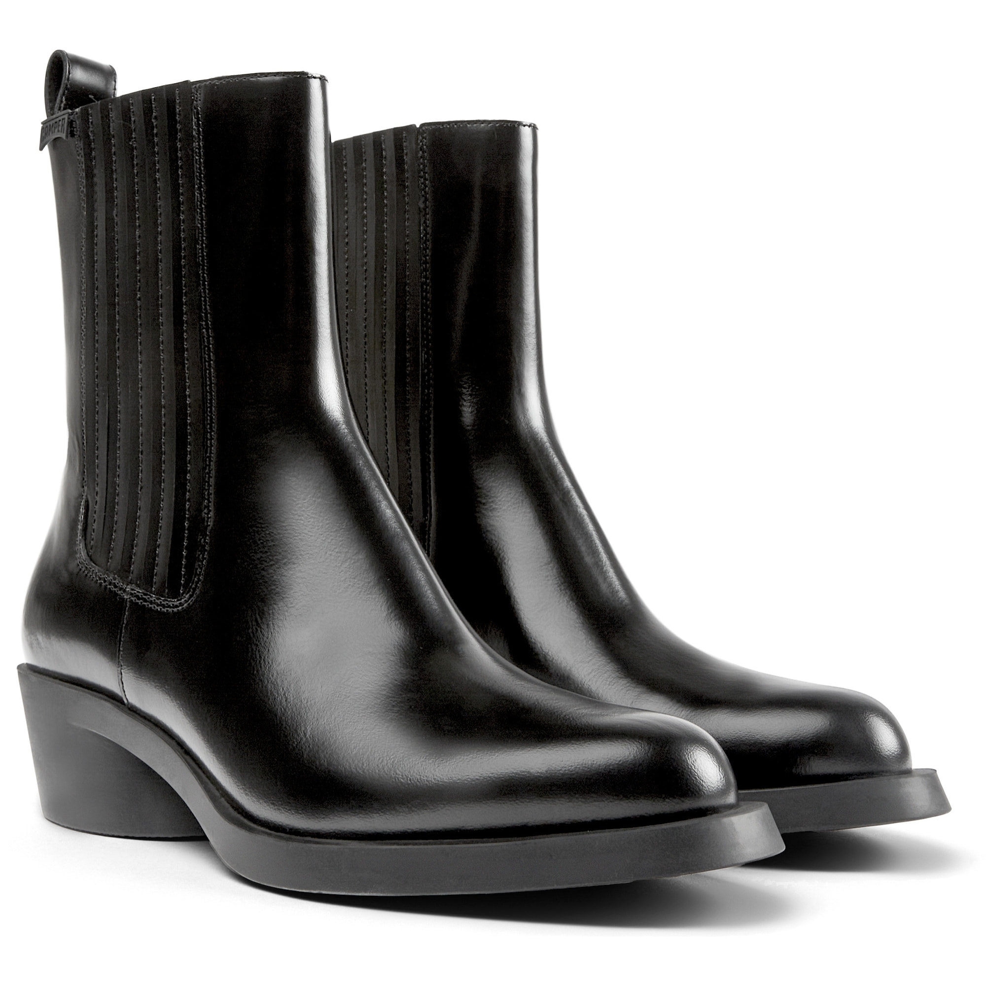 Botines - CAMPER Bonnie - Negro - Cuero liso