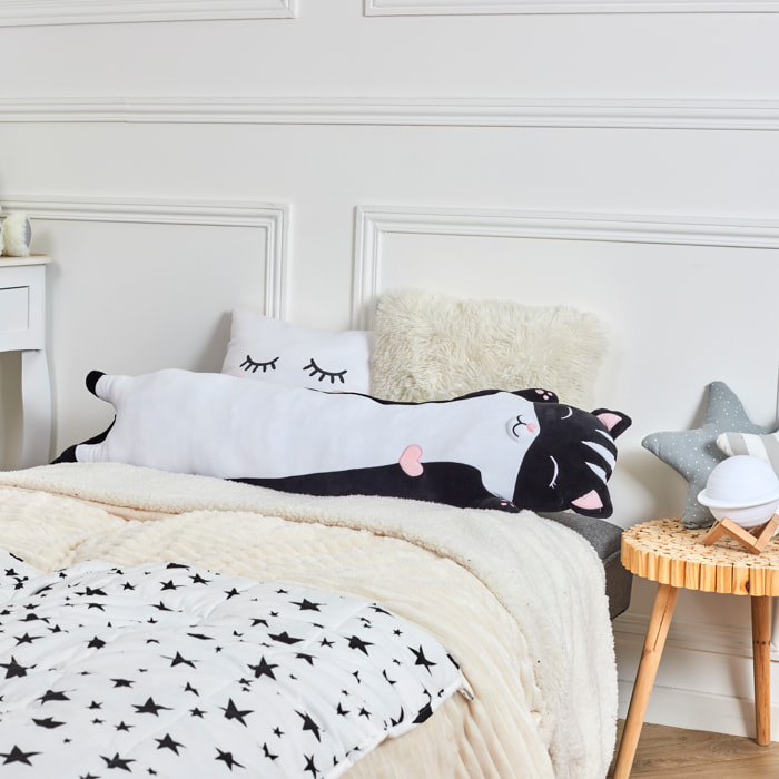 Peluche Allongee Chat Noir