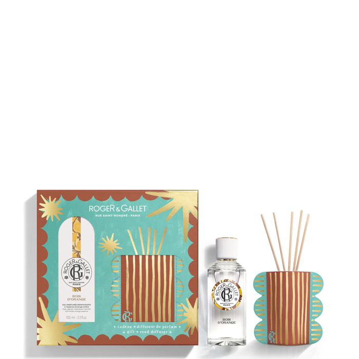 Bois d'Orange - Coffret Eau Parfumée Bienfaisante 100ml + Diffuseur