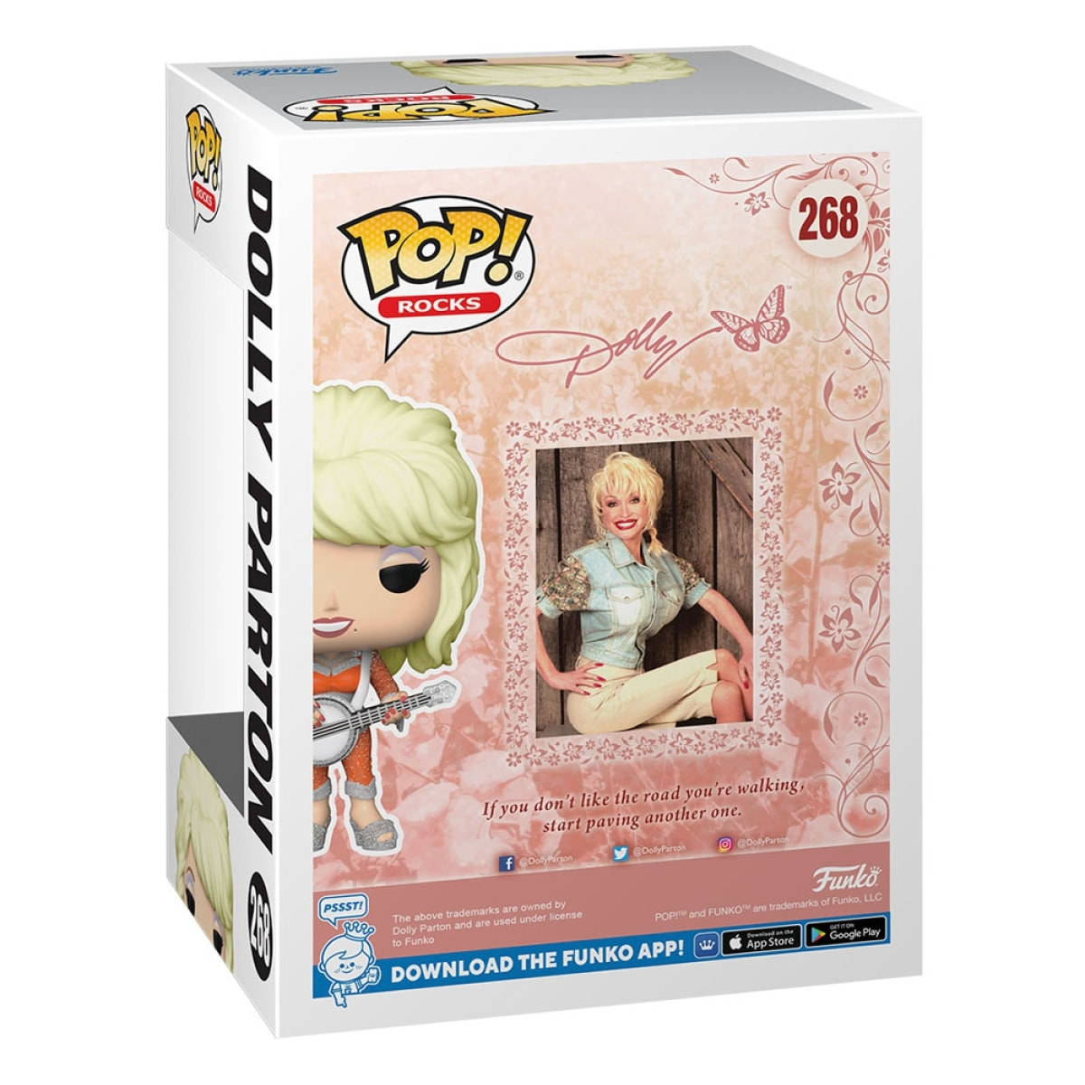 Dolly Parton Pop! Rocks Vinile Figura 9 Cm Funko