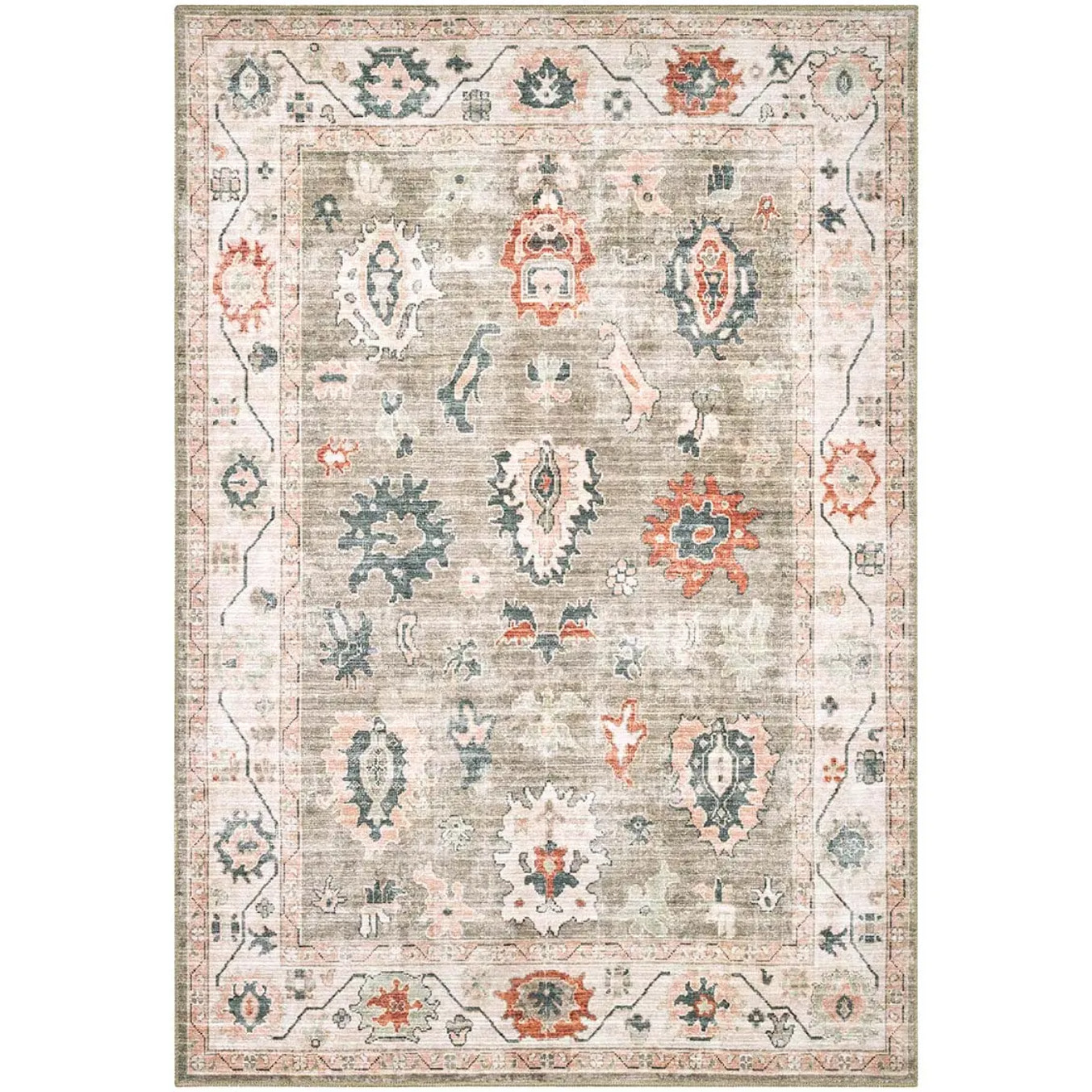 Tappeto Ziegler stile persiano verde salotto sala ingresso