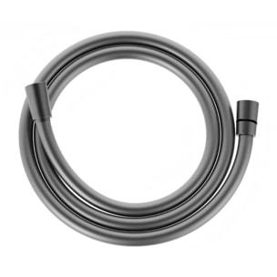 Aurum flexible de douche 150 cm avec écrou anti-torsion, métal brossé (SATBAURHPBGM)