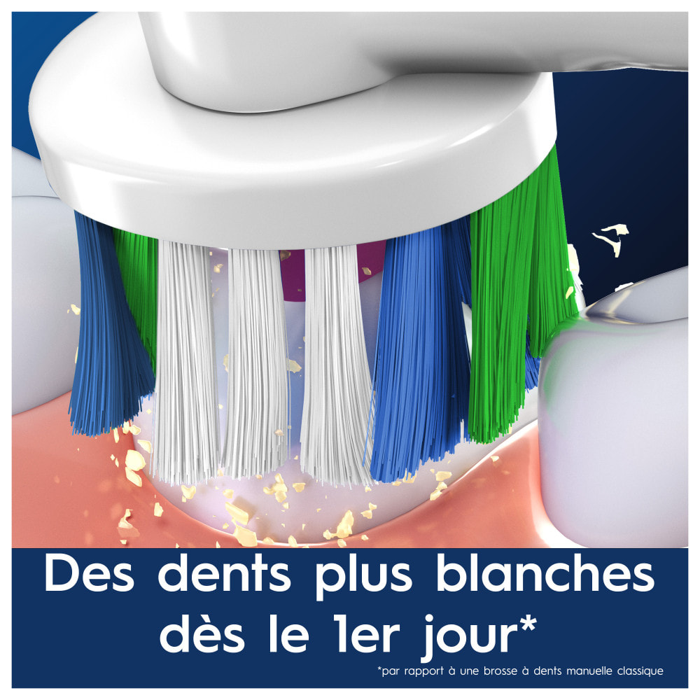 Oral-B Pro 3D White Brossettes Pour Brosse À Dents, 4 Unités