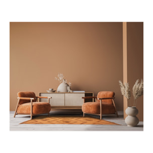 Tapis Ethinique Tufte Terracotta 120x170cm