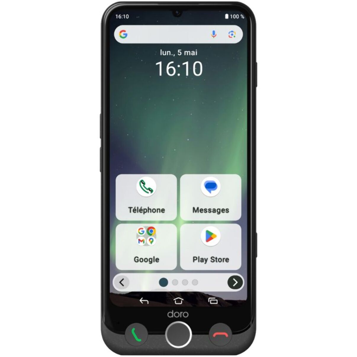 Smartphone DORO Aurora A30 + Station de charge sans fil