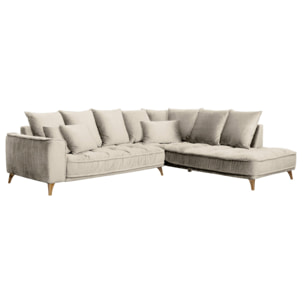 Canapé d'Angle Droit Tissu Altamo, 4 Places, Housse Déhoussable, Style Scandinave