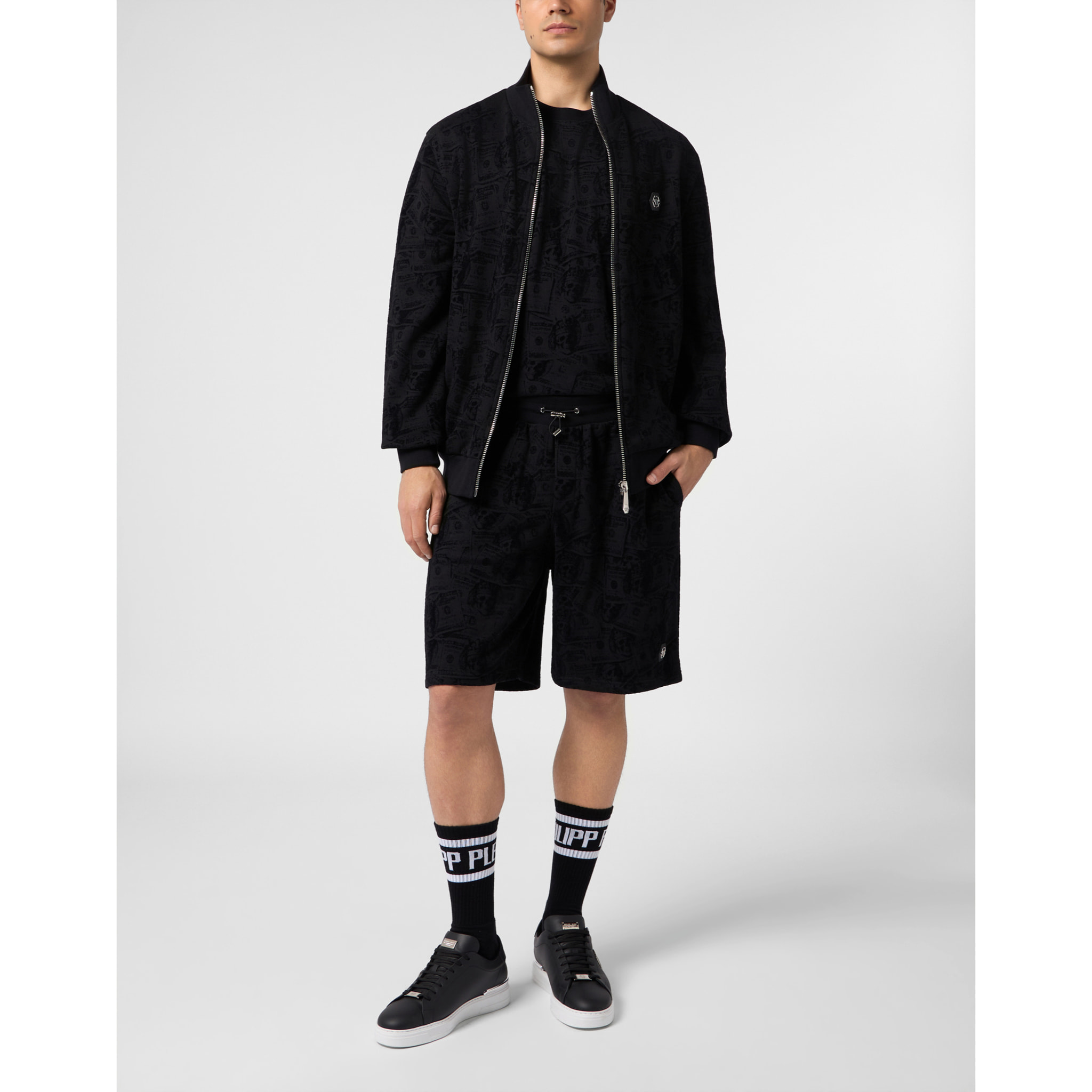PHILIPP PLEIN Pantalones cortos de chándal SKULL