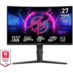 Ecran PC Gamer MSI MPG 275CQRXF Incurvé 27'' Rapid VA