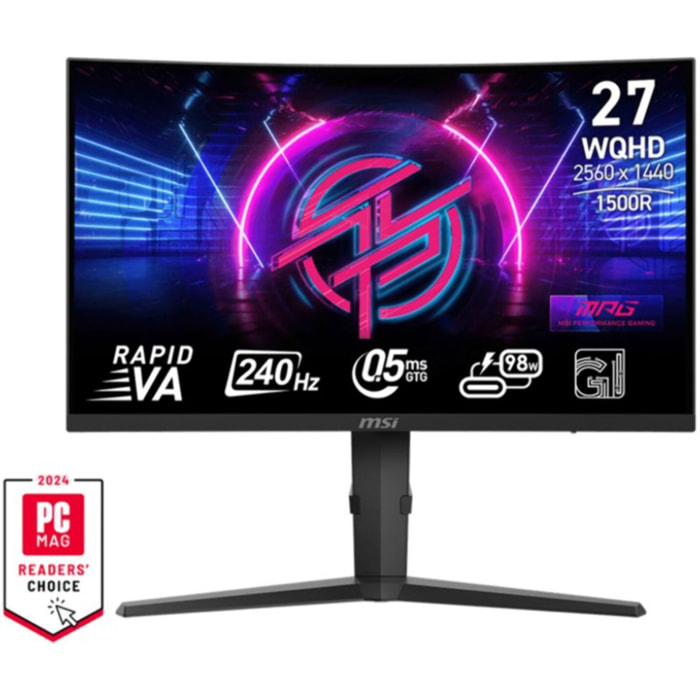 Ecran PC Gamer MSI MPG 275CQRXF Incurvé 27'' Rapid VA