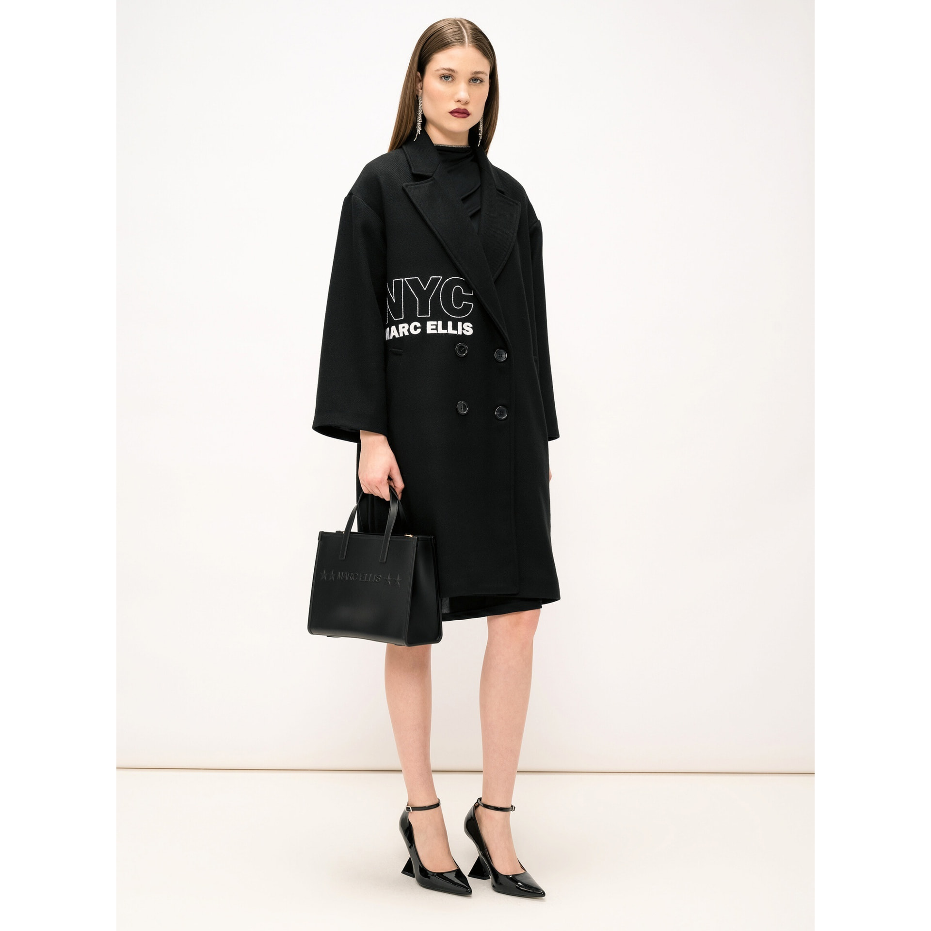 Cappotto da donna Made in Italy - Modello Néve - Poliestere, Viscosa