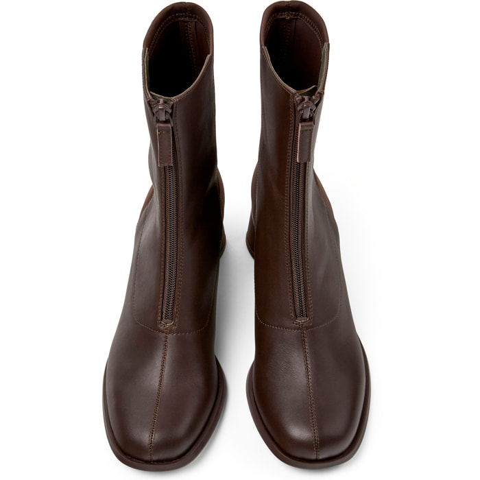 Botines - CAMPER Kiara - Marron - Cuero liso