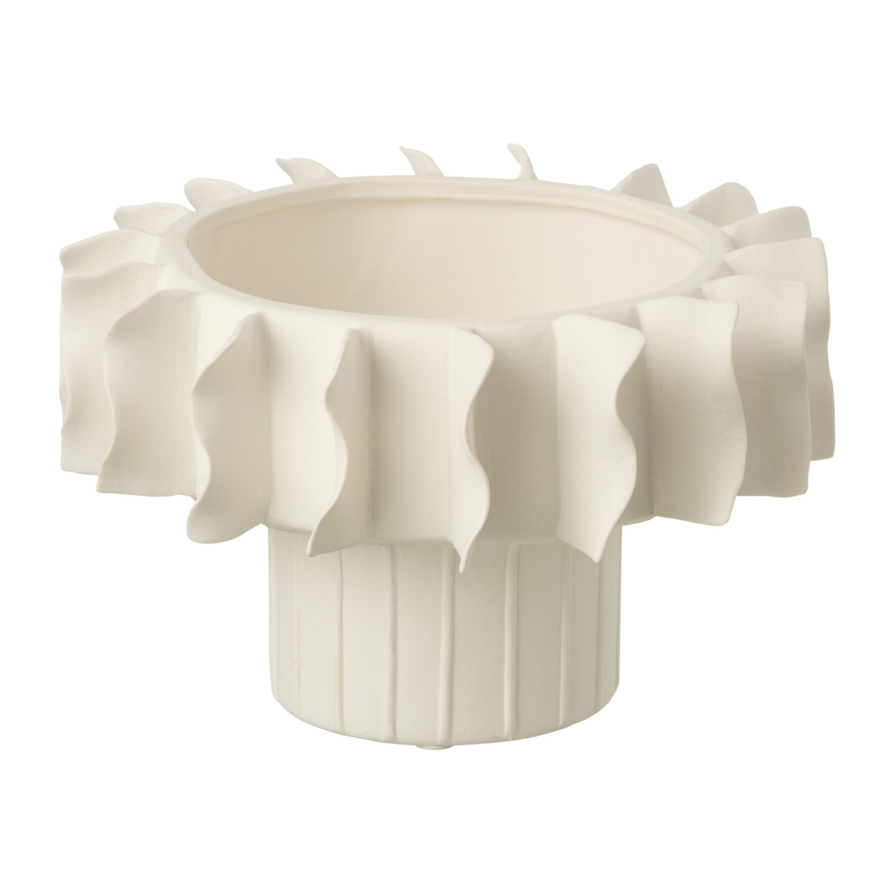 J-Line vase Helix - céramique - blanc - small