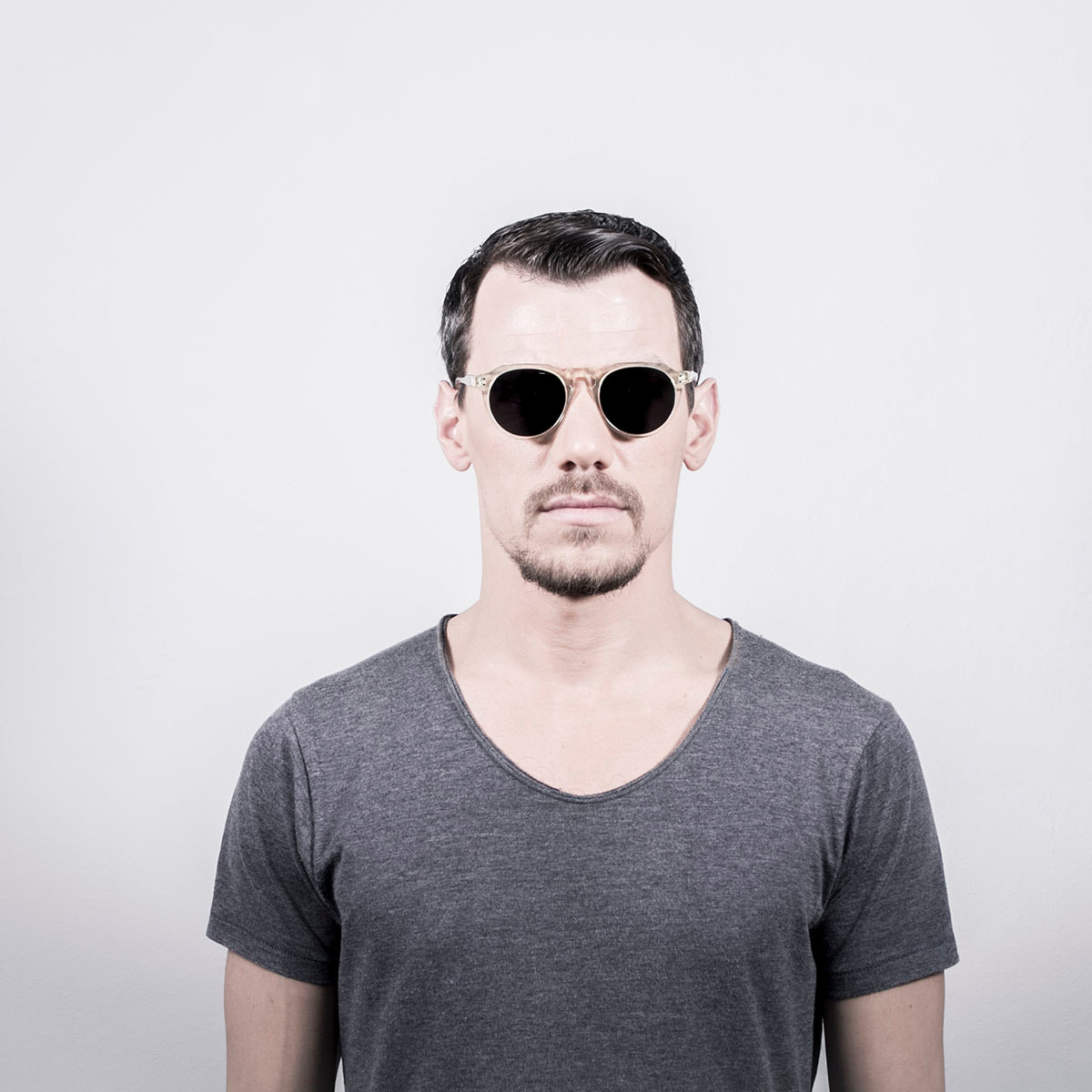 Gafas de sol OCEAN CYCLOPS - Oro blanco transparente / Ahumada