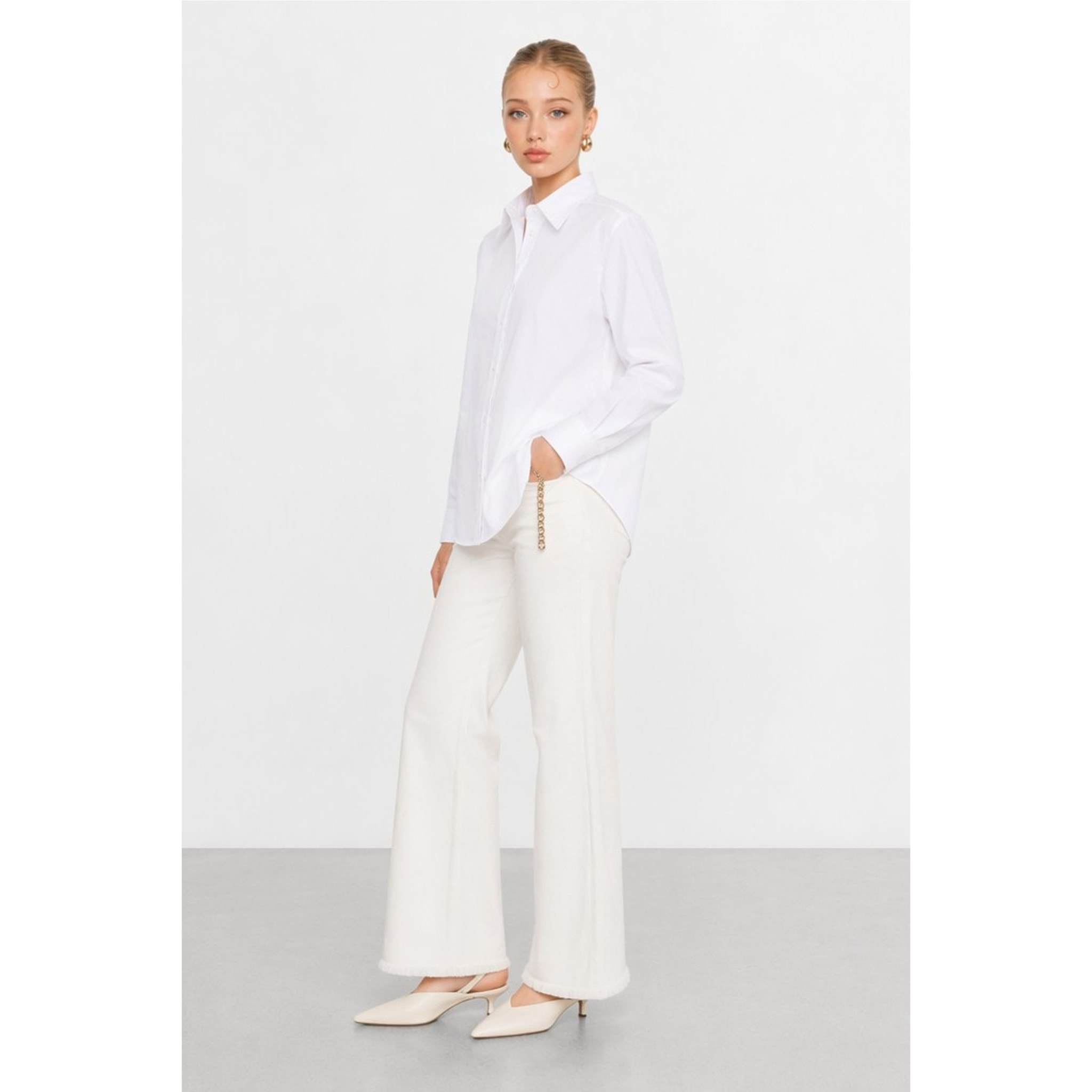 Kocca - Camicia da donna classica a maniche lunghe in cotone Donna