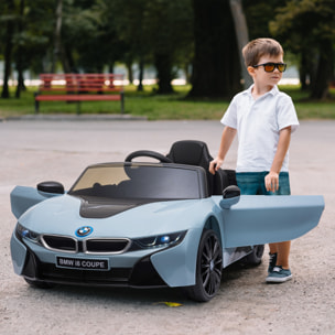 Coche de Policía Eléctrico para Niño con Control Remoto Azul