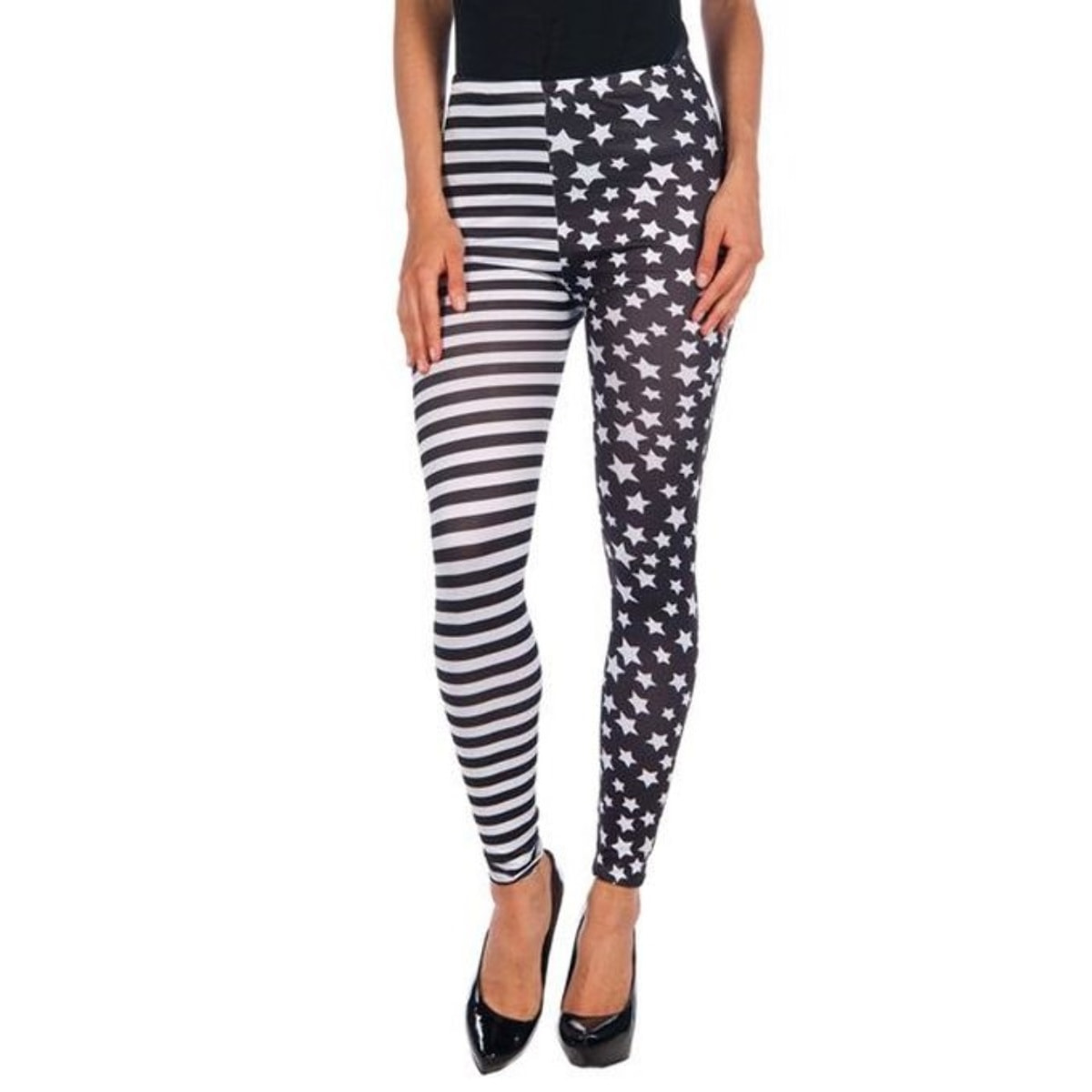 Legging lineas y estrellas gris