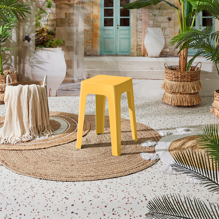 Tabouret Empilable Spectra Jaune