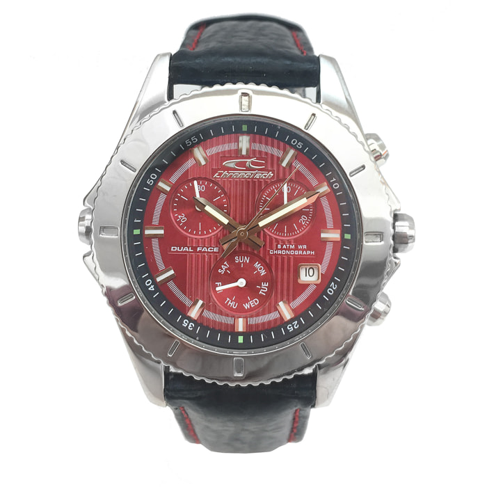Reloj Chronotech CT7636M-05 Hombre Analogico Cuarzo con Correa de Piel