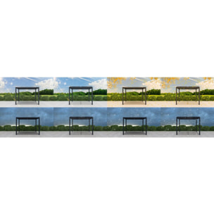 Pergola bioclimatique en aluminium "Windsor" - 3 x 3 m - Anthracite