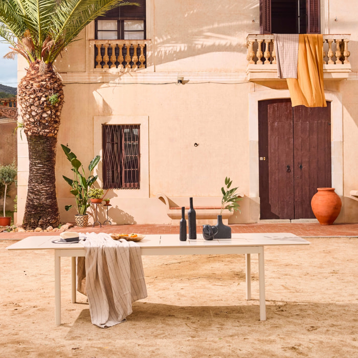 Table de jardin extensible aluminium 8 places CHARLESTON