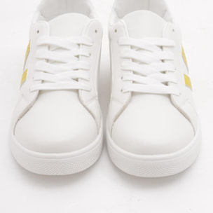 SNEAKERS CHOCOLA' BIANCO E GIALLO