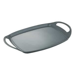 Asador Grill de 36,9x24,6cm en aluminio forjado Earth Grey San Ignacio