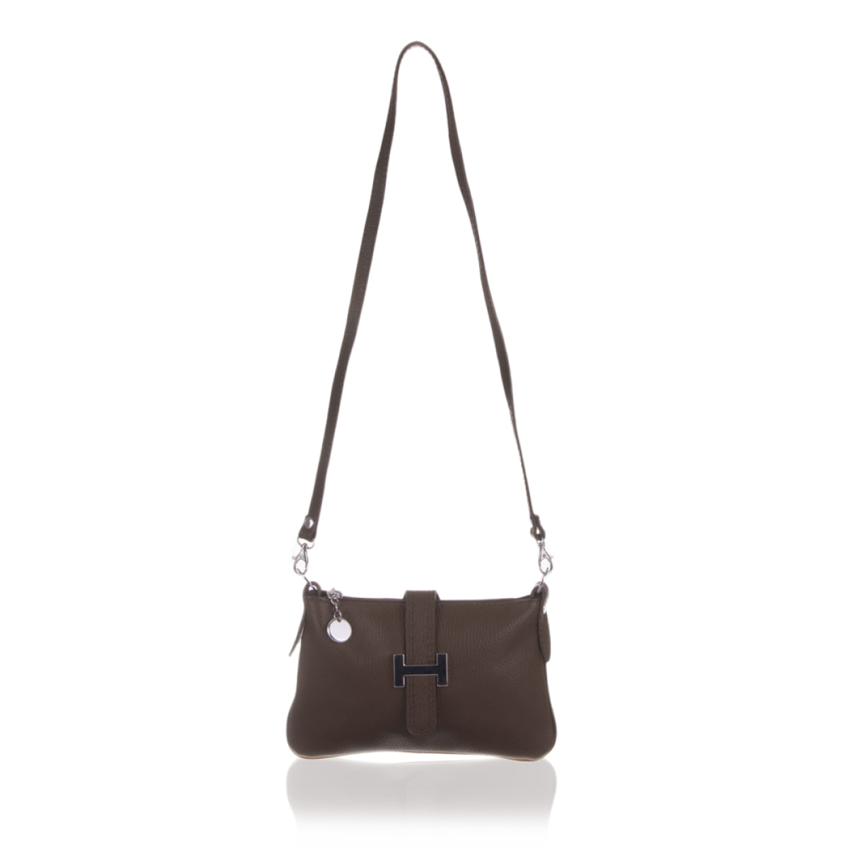 Allerona Bolso de mano Mujer.Piel auténtica Dollaro