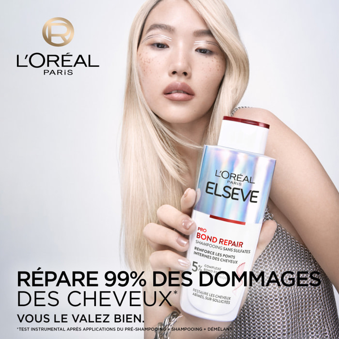 Lot de 12 - L'Oréal Paris Elseve Pro Bond Repair Shampooing Sans Sulfates 200ml