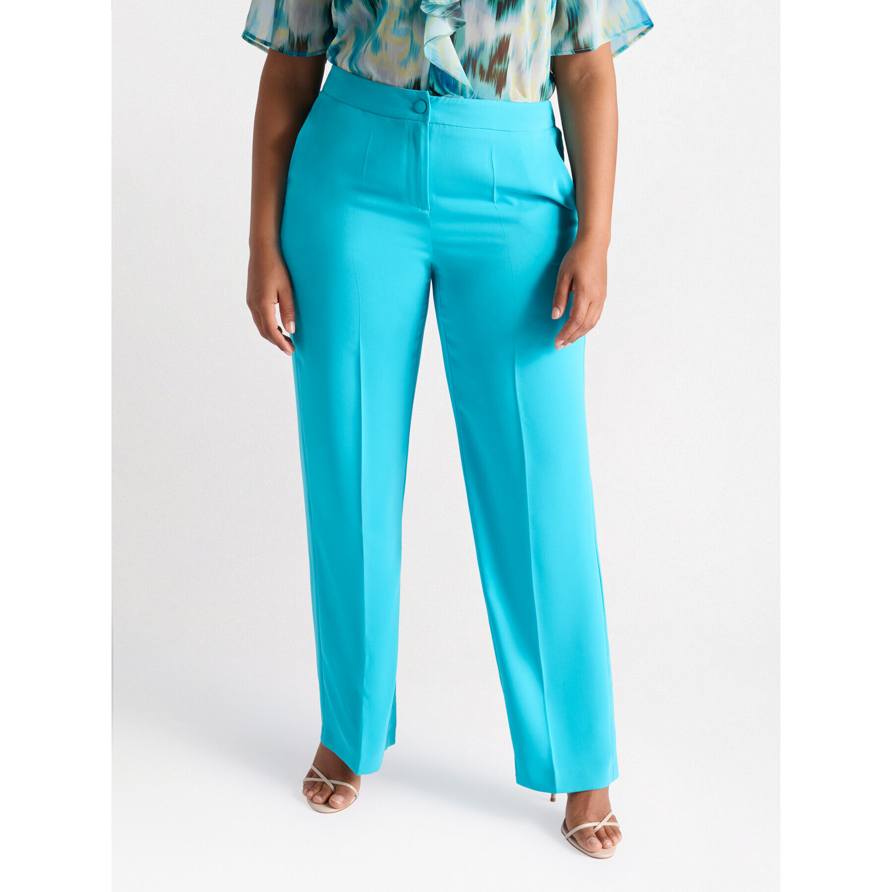Fiorella Rubino - Pantalones rectos - Light - blue