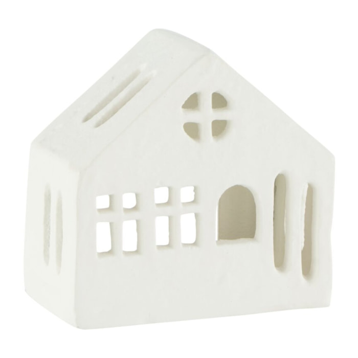 J-Line bougeoir Maison - aluminium - blanc