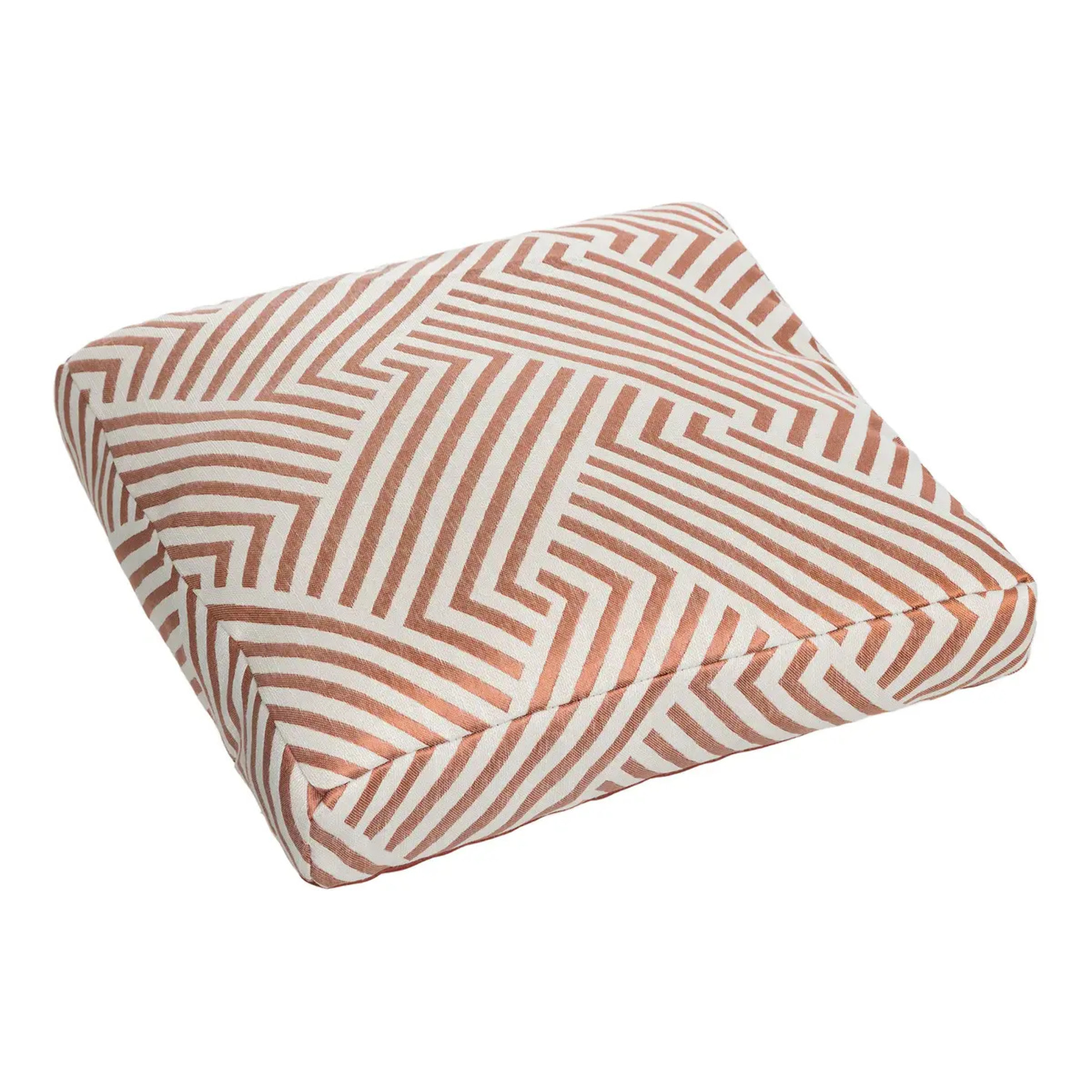 Coussin de sol extérieur "Deyo" 40x40cm rose terracotta