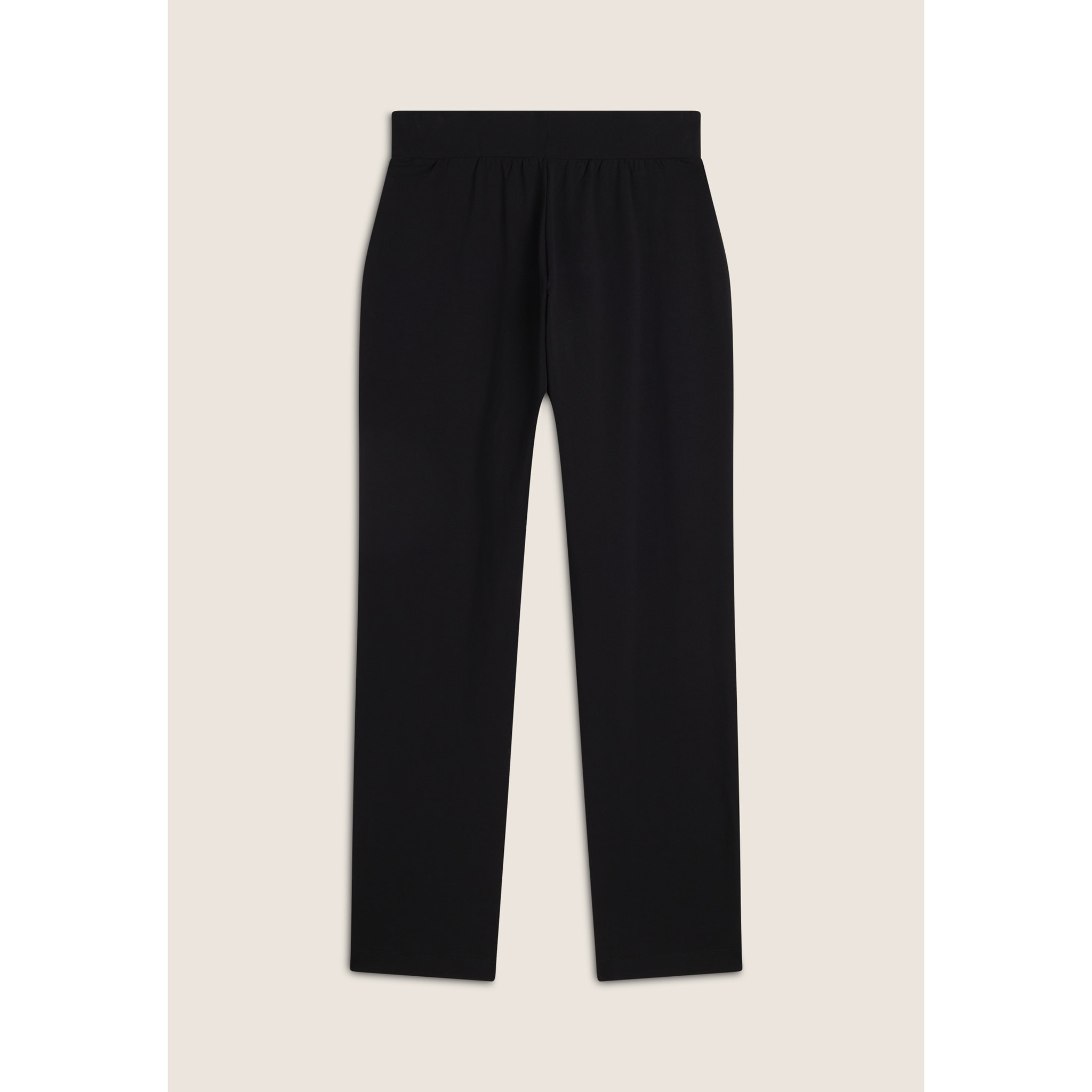 Pantaloni regular fit con fondo dritto con piccoli spacchi
