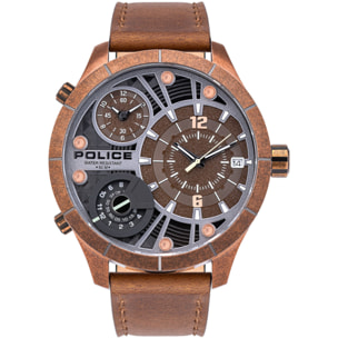 Reloj Police PL-15662XSQR-12 Hombre Analogico Cuarzo con Correa de Cuero