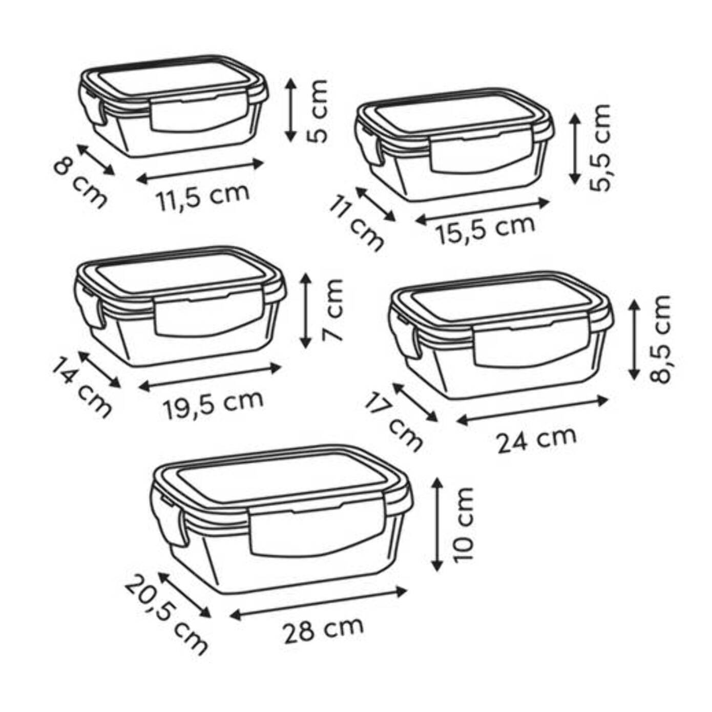 Boîte de conservation Clipeat 3,8L