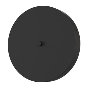Lampada da parete Nemo in acciaio nero opaco