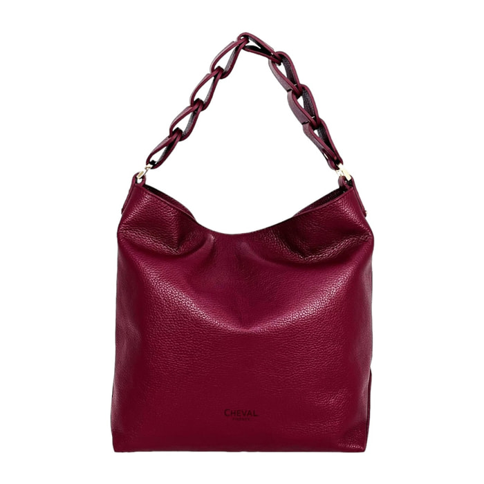 Borsa a spalla Cheval Firenze Lily Bordeaux