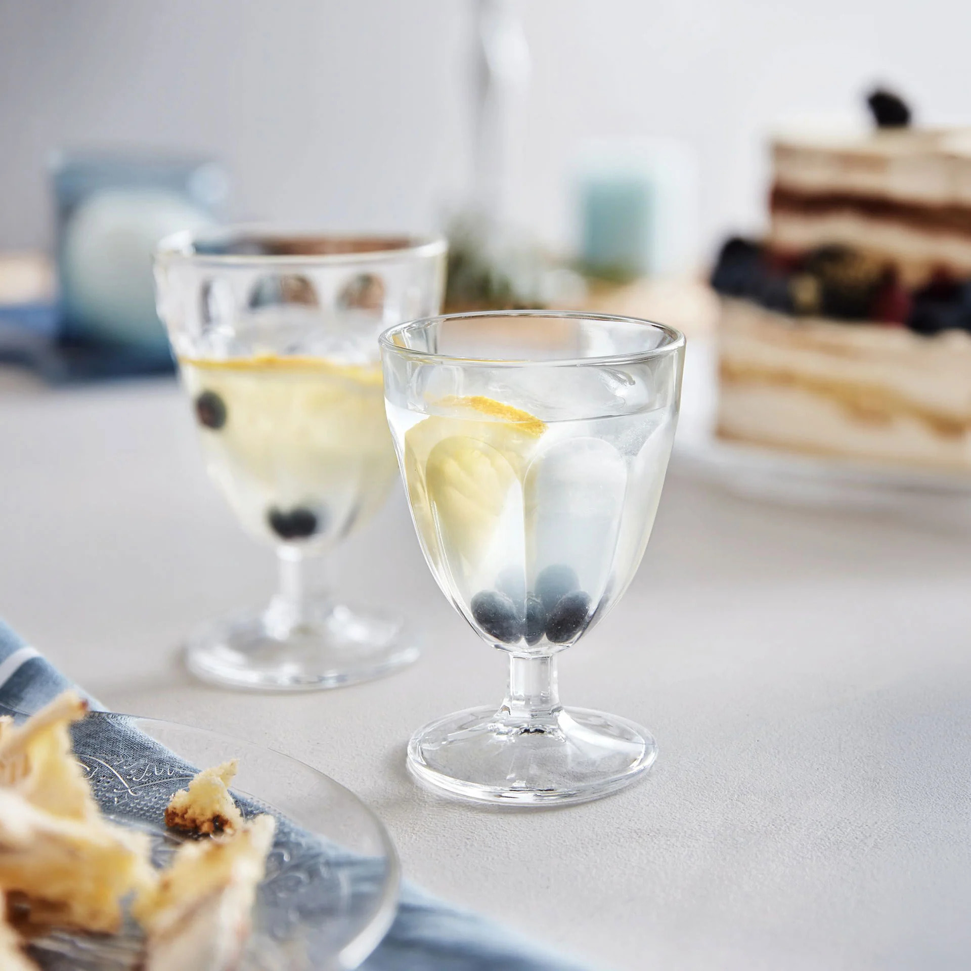 6 verres à pied 21 cl Roman - Luminarc