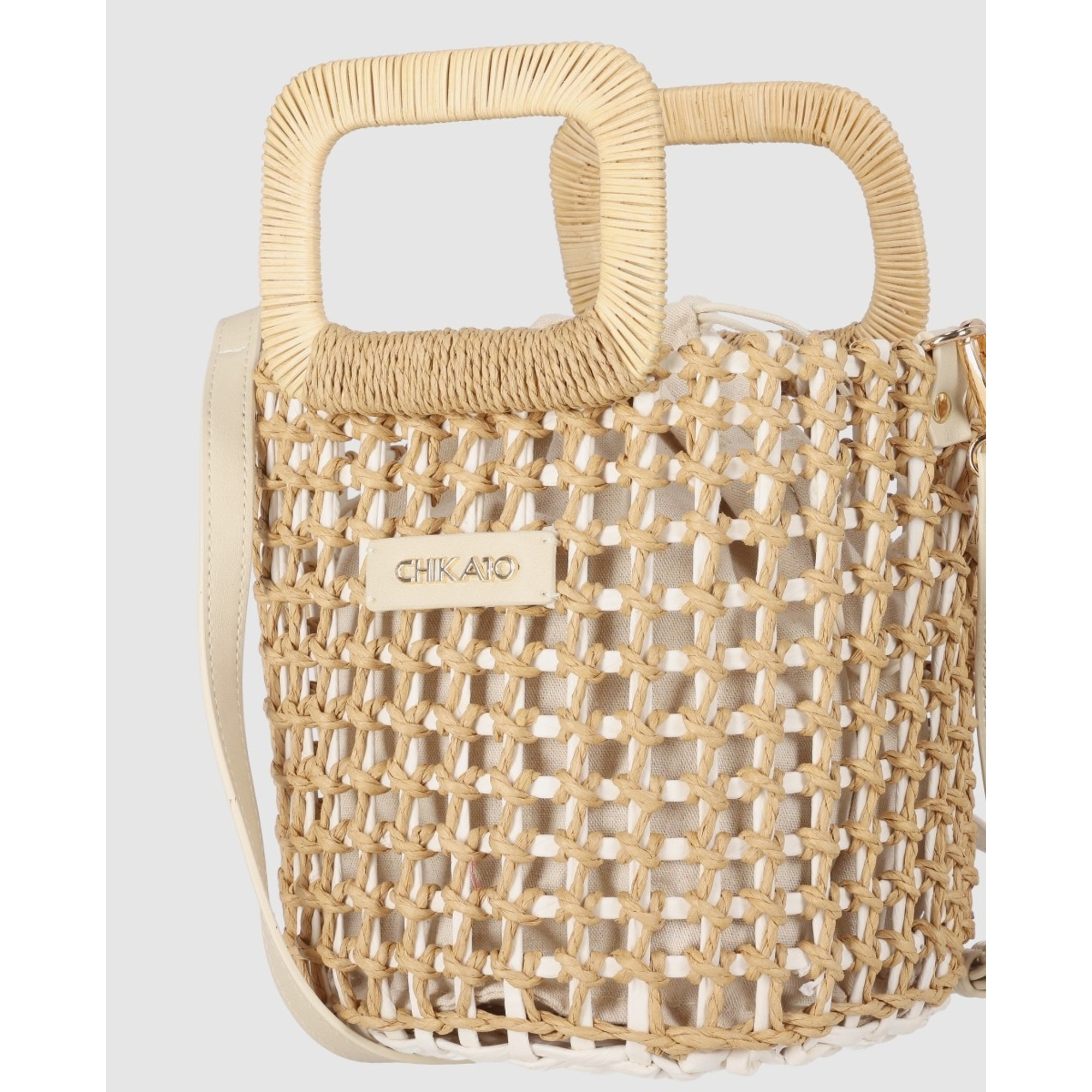 Bolso - Beig - Medida: 25 cm x 22 cm x 21 cm