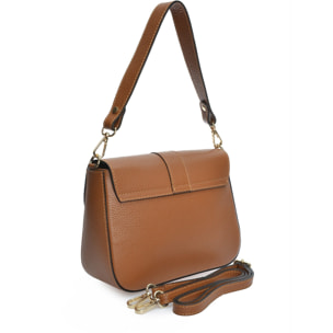 Borsa a tracolla Anna Luchini Cammello