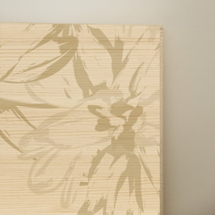 Cabecero de madera maciza estampado de varias medidas
