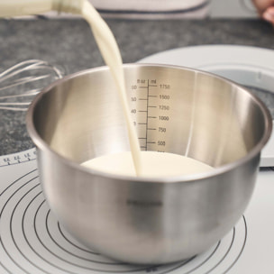 Bol sous vide L / 24 cm, Acier inoxydable, Argent