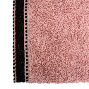 Serviette invité "Joia" - coton 550 gr/m² - rose 30x50 cm