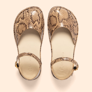 Sandalias N5683 SNAKE BEIG/ BARE SANDALS color Beig